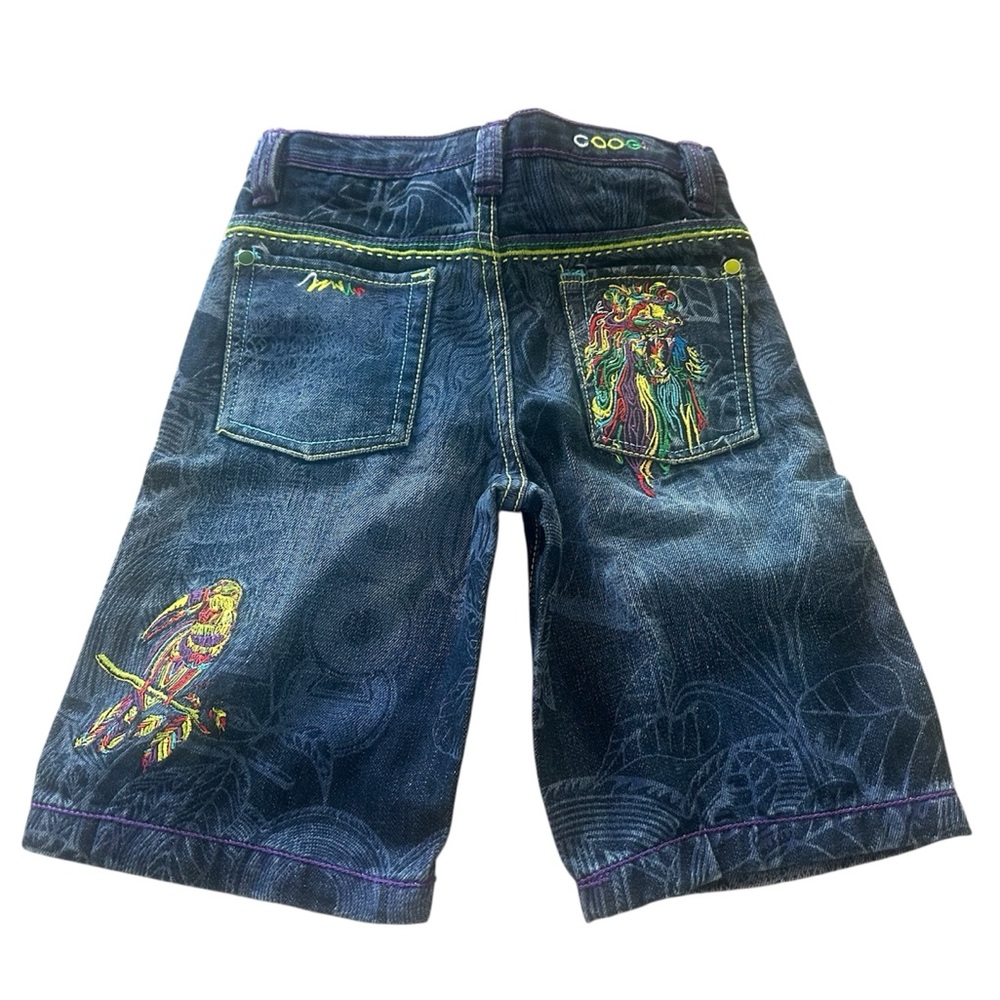 Colorful Kids Denim Shorts - Picture 2 of 4